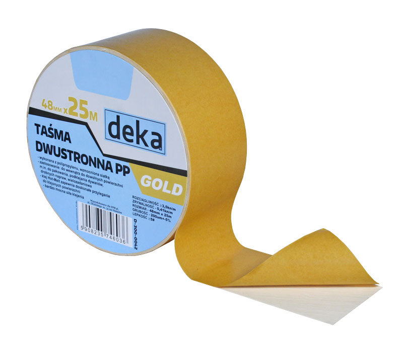 Cinta Doble Cara Pp Oro 48mm*25m