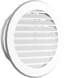 Round Grid Fi125 160mm White
