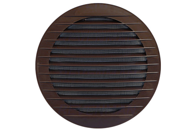 Kerek rács hálóval 125mm barna
