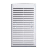 Griglia di ventilazione con rete 175*295 mm bianca