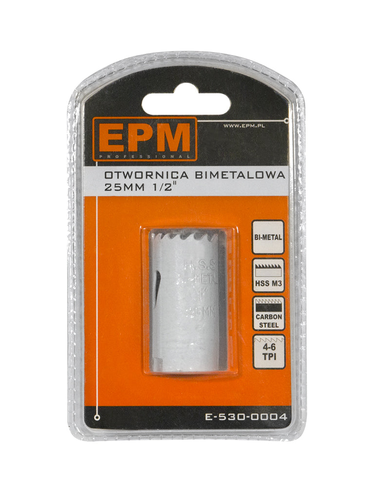 Bi-metal hulsav 25mm 1/2'' håndtag