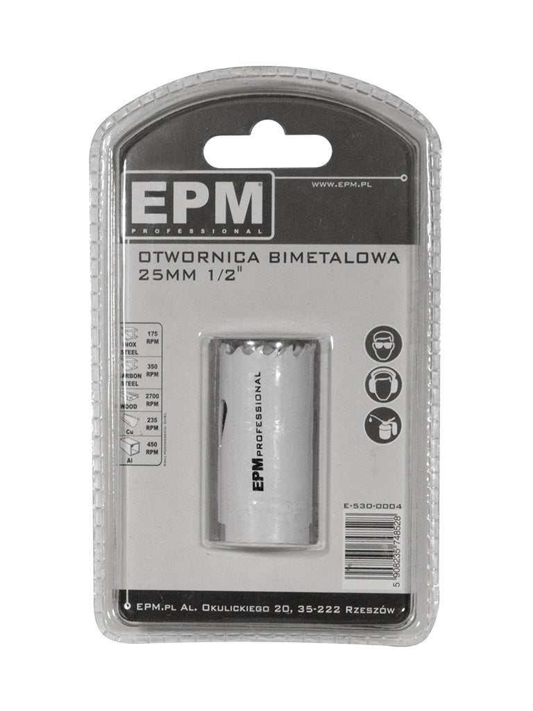 Bi-metal hulsav 25mm 1/2'' håndtag