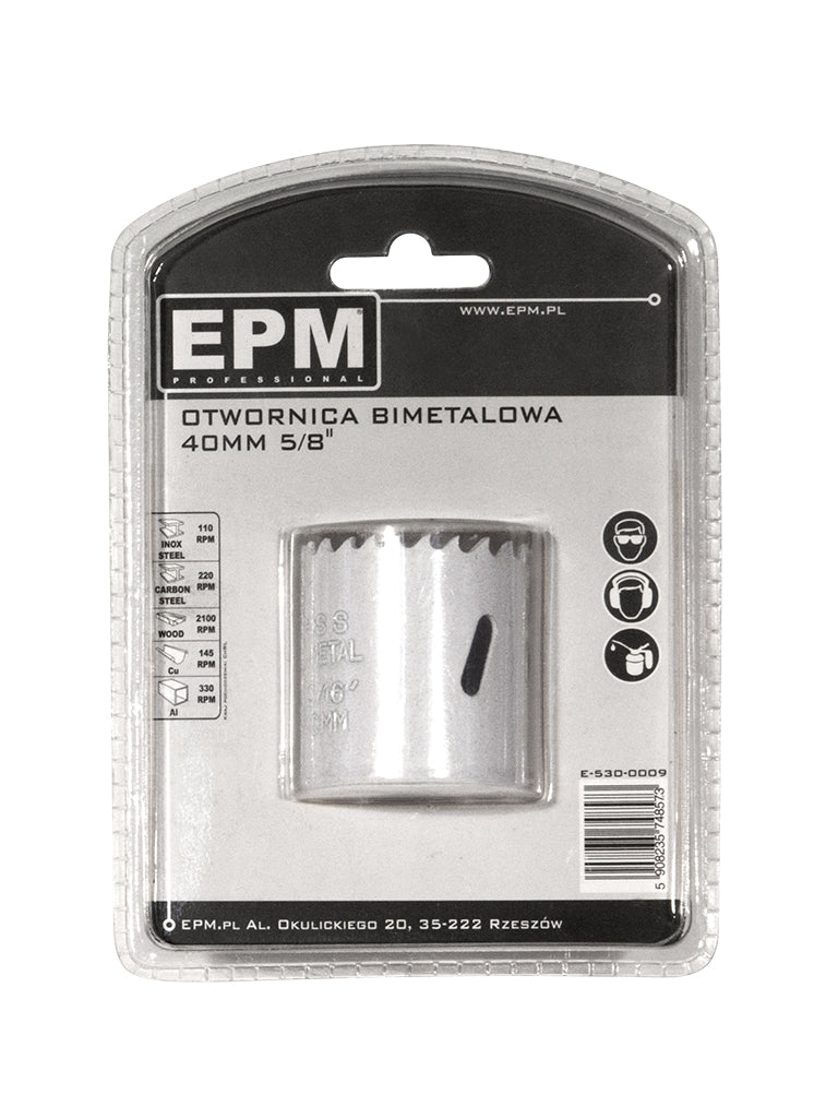 Bi-metal Hole Saw 40mm 5/8'' Handle
