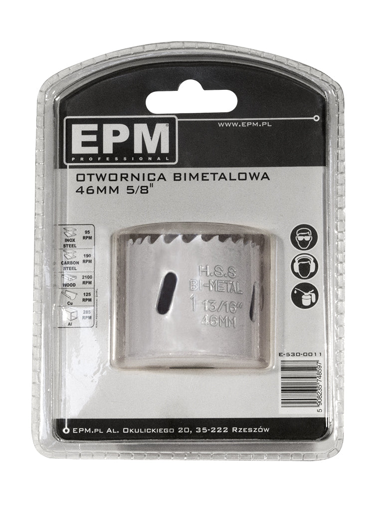 Bi-metal Hole Saw 46mm 5/8'' Handle