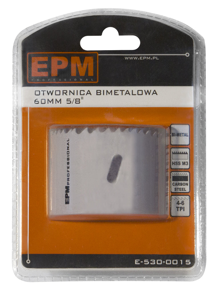 Биметален трион за дупки 60 mm 5/8'' дръжка