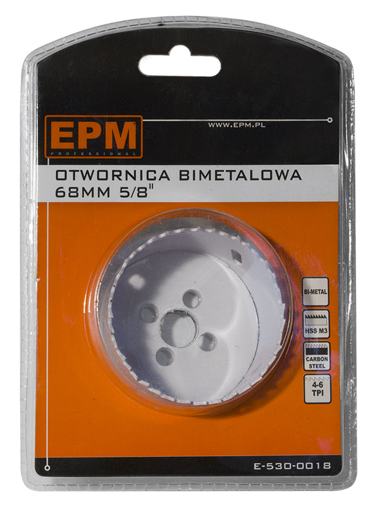 Bimetall Hålsåg 68mm 5/8'' Handtag