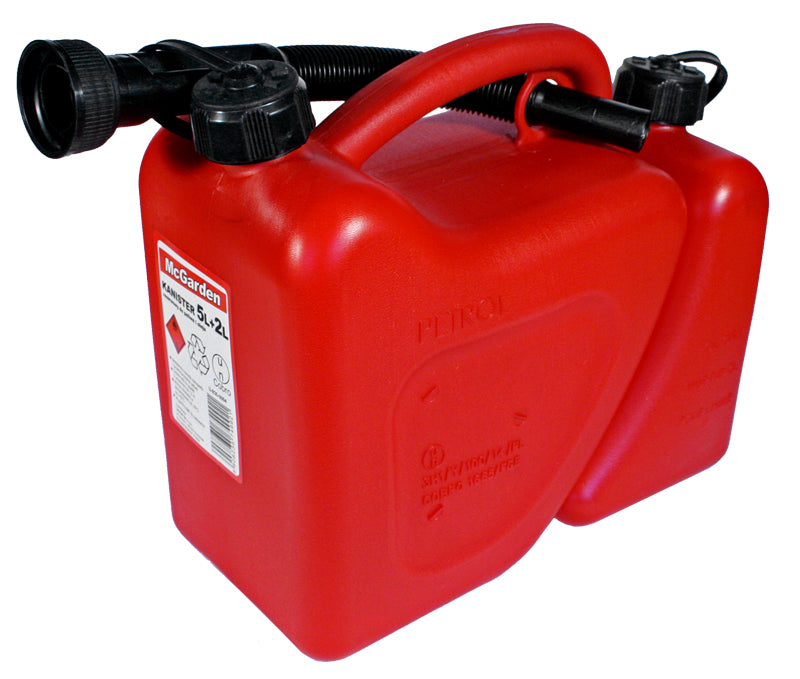 Plastic Canister For Gasoline And Chain oil 5l+2l