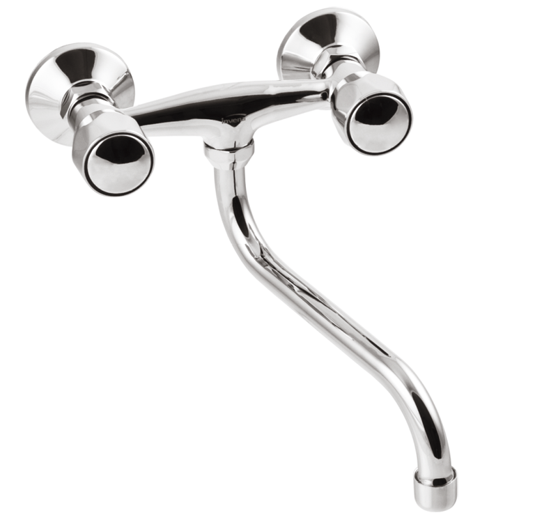 Wall-mounted Washbasin-sink Faucet With S-type Spout