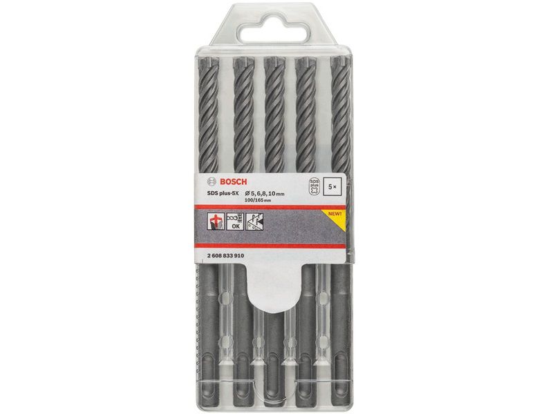 Sds Plus-5x S Hammers Set 2*6/2*8/10*100/160mm