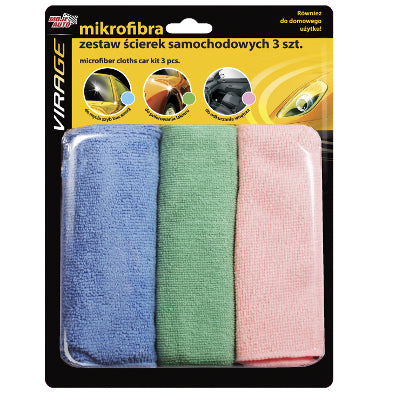 Microfiber Car Cloth Set 3 Pcs.