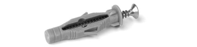 Plasterboard Expansion Plug With Cross Slot 8/4.5*60