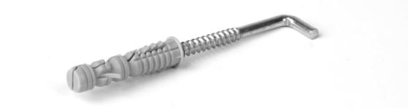 Straight Hook Expansion Plug 8/4mm