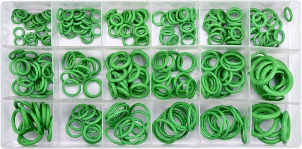 Set Of 270 O-rings For Air Conditioning Hnbr Material Green