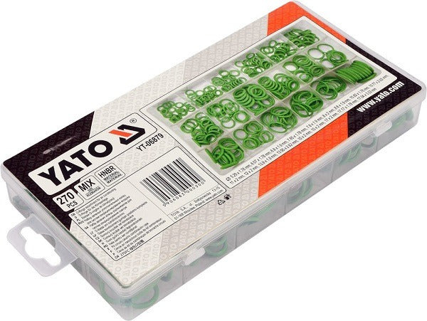Set Of 270 O-rings For Air Conditioning Hnbr Material Green