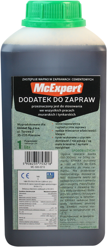 Lime Substitute Additive For Mortar 1l
