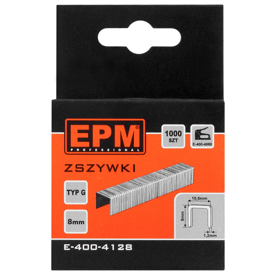 Capse de tip G 1000 buc 10,6 mm*1,2 mm 8 mm