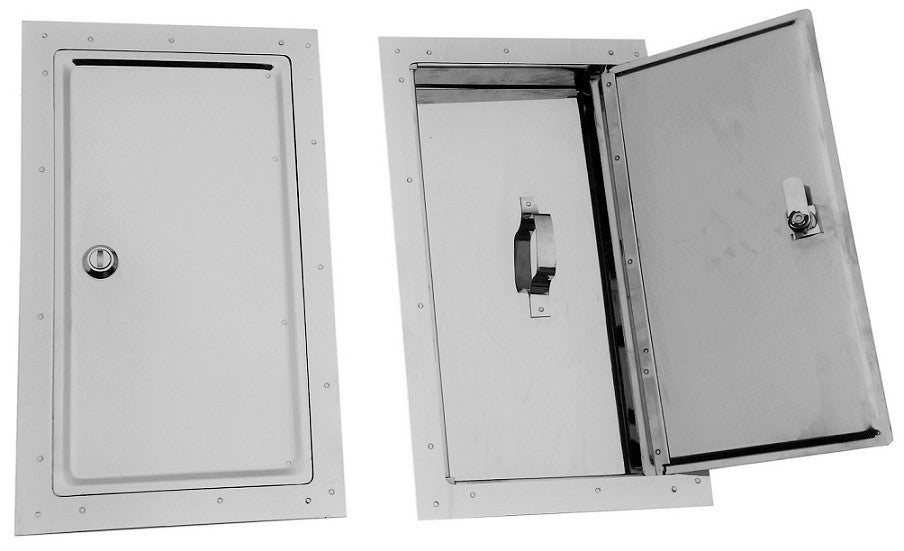 Rostfri Skorstensdörr 155*290mm Stor