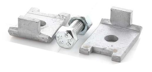 Galvaniseret Pladeskive Ogn.1130 Type2 Til hegnspaneler.