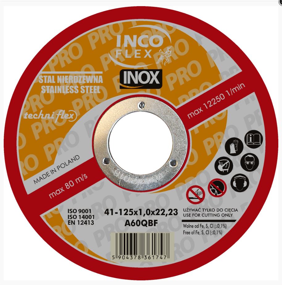 Lapos Inox lemez T1a 125*1,0*22