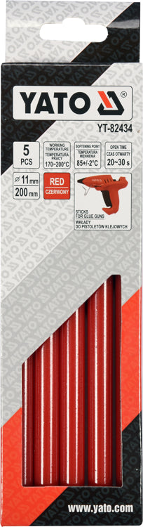Cartúis Glue 11.2x200mm 5pcs Dearg