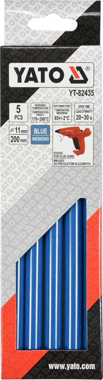 Lijmpatronen 11,2x200mm 5st Blauw