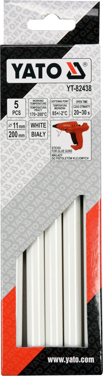 Cartuchos De Pegamento 11.2x200mm 5uds Blanco