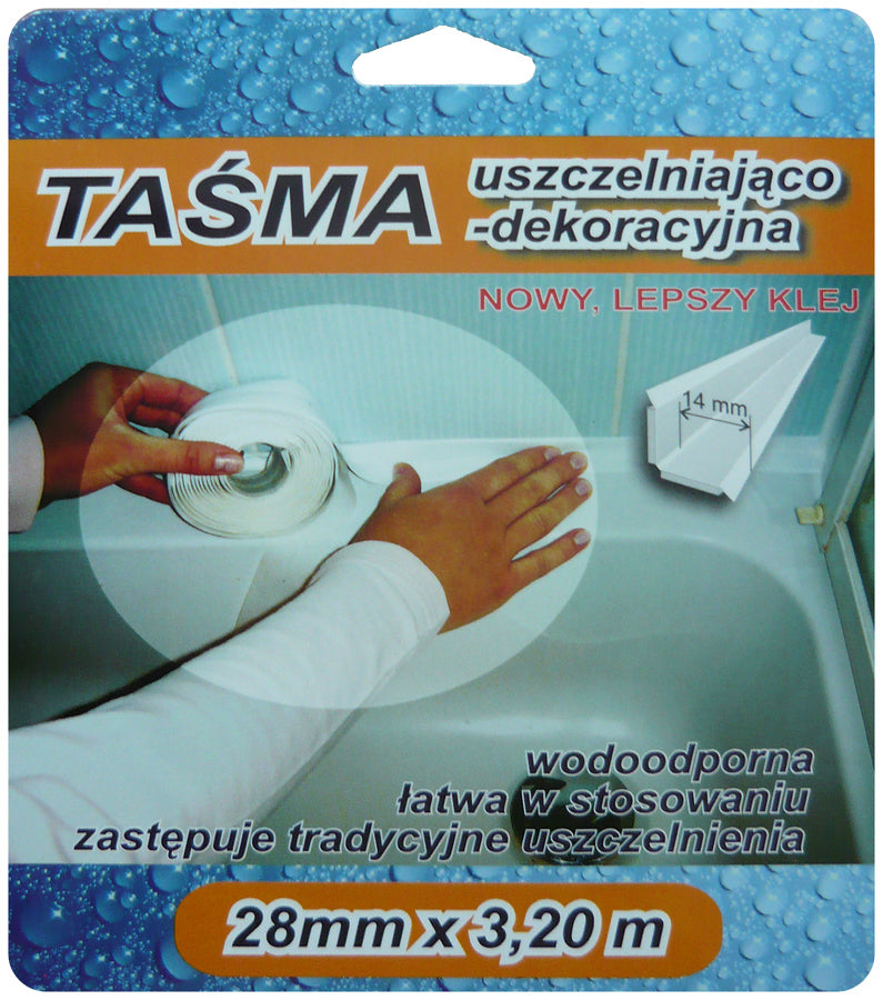 Dokončovací páska 3,2 m 28 mm Bílá