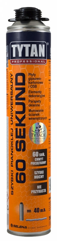 Tytan Foam Adhesive Universal Gun 60 Seconds 750ml