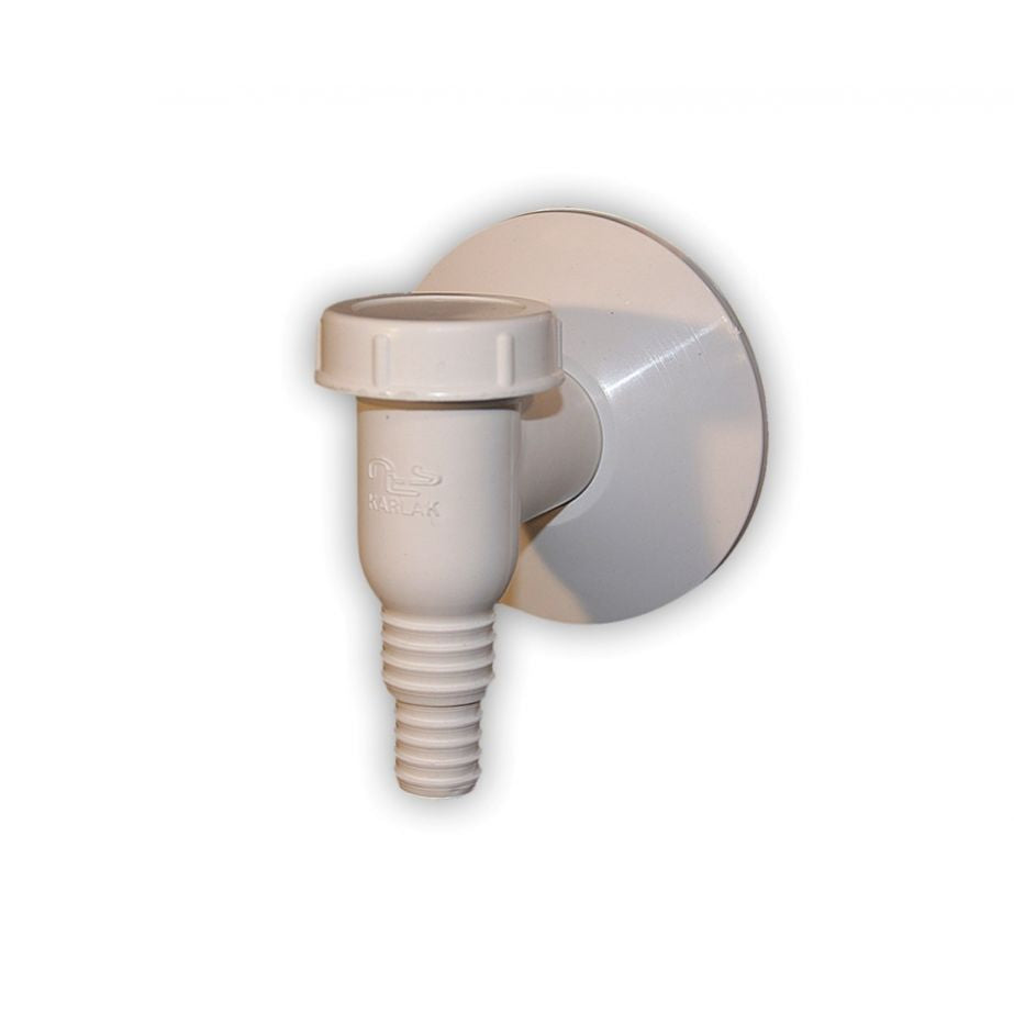 White Surface-mounted Washing Machine Siphon