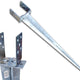 Adjustable Hitched Post Base 0-165*700 Mm