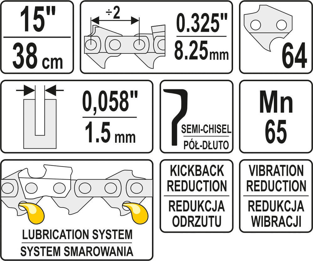 Chonaic Slabhra 15'' .325 1.5mm 64t