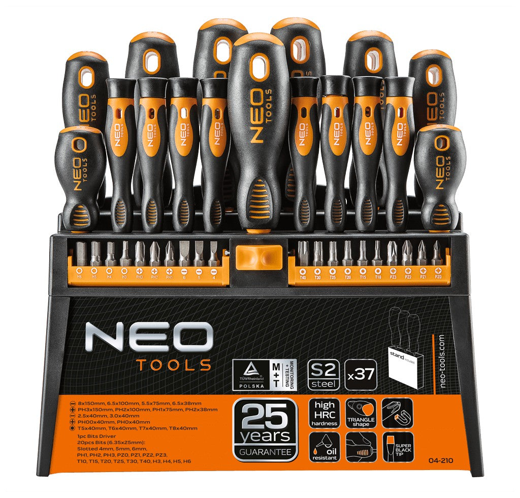 Screwdriver And Screwdriver Bits Set 37 Pcs
