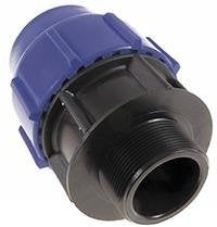 Pince de connecteur Pe 25x1 filetage externe Wavi-033666