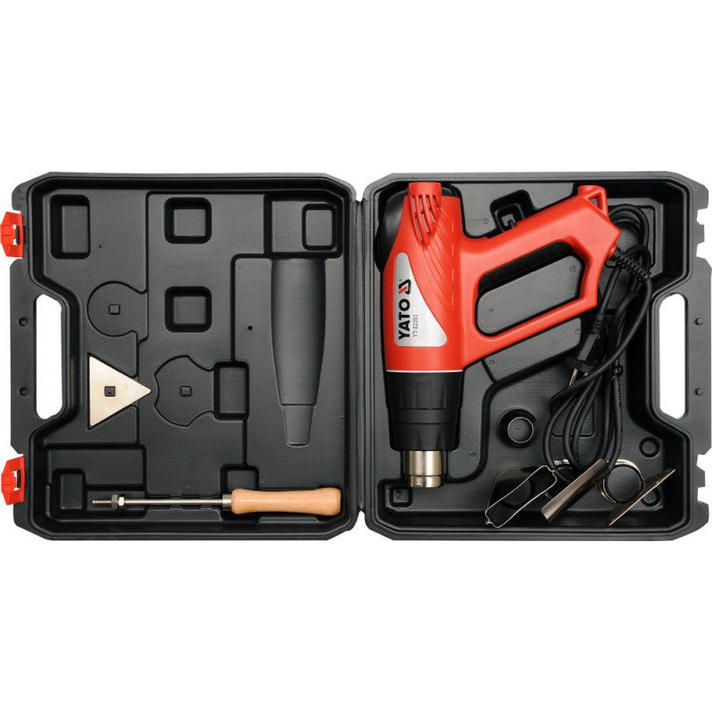 Pistola de calor 2000w 70~600°c Accesorios Pantalla Lcd