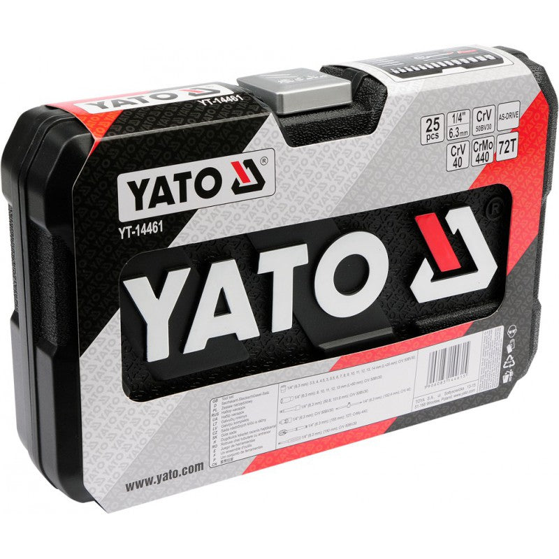 1/4'' verktygssats 25 bitar Xs