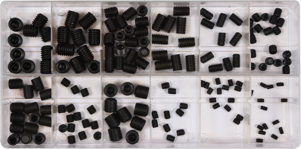 160 piezas de tornillos Allen sin cabeza Mix Din 913