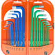 Conjunto de chaves longas hexagonais e torx 18 peças
