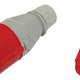 Prise Isolée Portable 32a 400v Rouge 3p+z Ip44