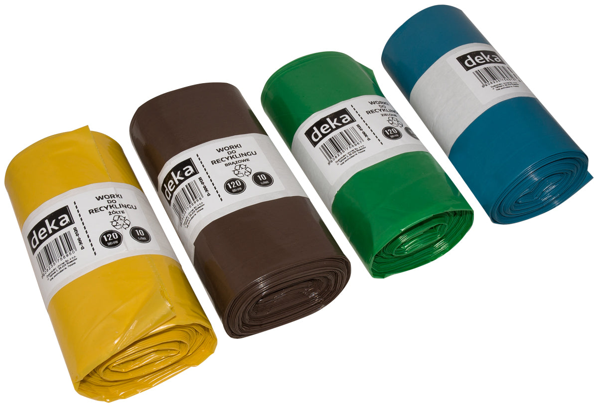 Bolsa de reciclaje de residuos biológicos marrón 120l A10