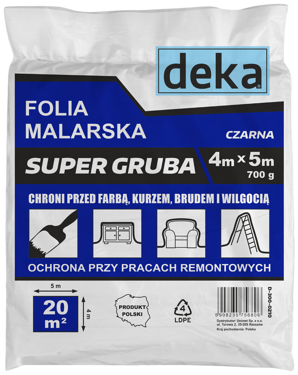 Super Thick Black Painting Foil 4*5m 700g