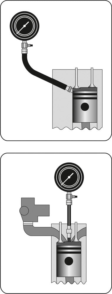 Adaptor con pentru manometru de compresie