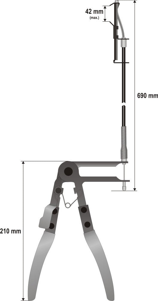 Alicates para bridas con cuerda