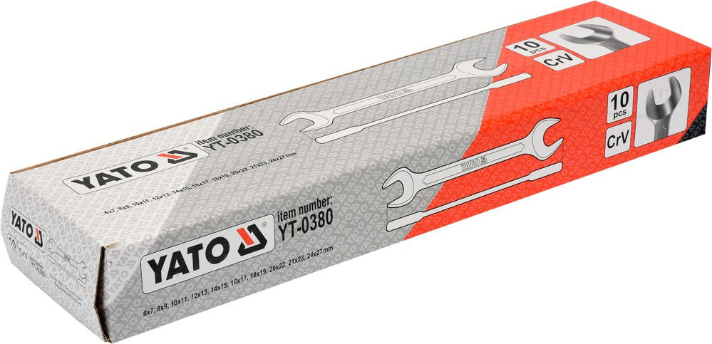 Chei deschise cu cap lustruit 10 piese 6-27 mm
