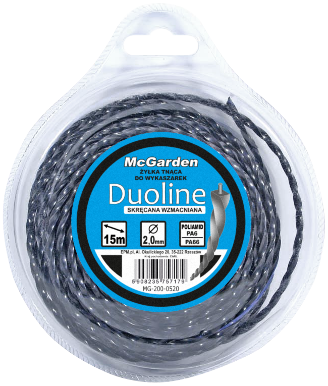 Skręcona wzmocniona żyłka do kosy Duoline 2,0 mm*15