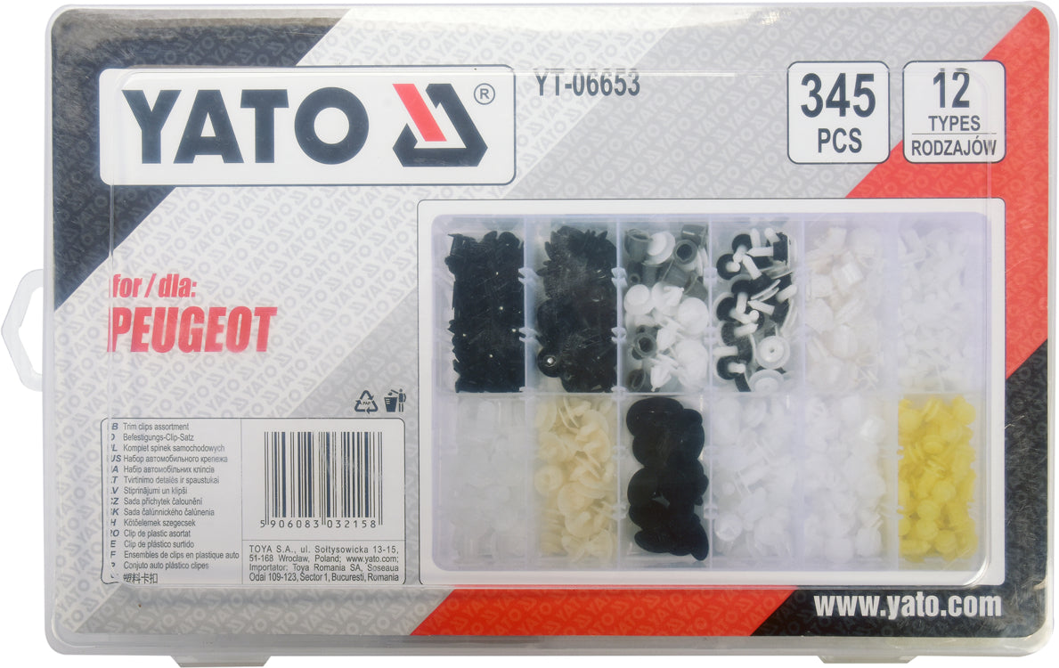 Set Agrafe Auto Peugeot 345 Buc