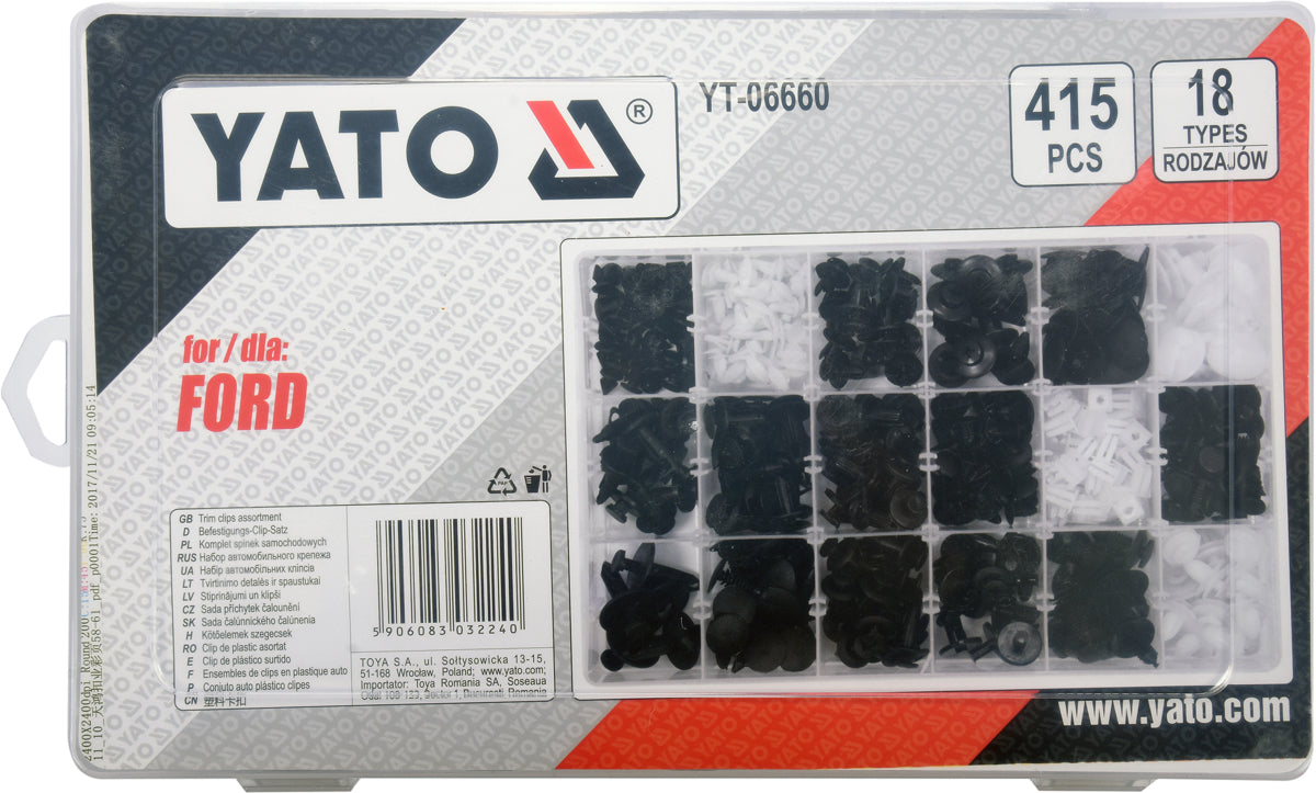Ford Car Clips Set 415 Pcs