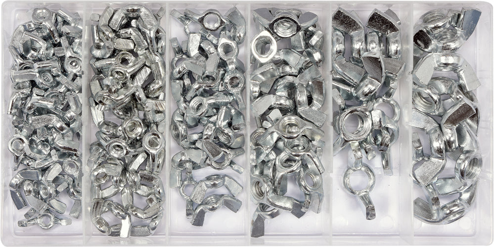 150 Pcs Metric Mix Wing Cnónna Din 315