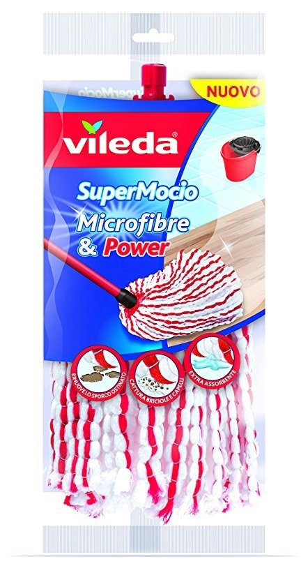 Vileda Supermocio Microfibre & Power Mop Refill