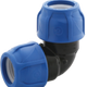 Pe-elleboog 40/40mm Gelijk