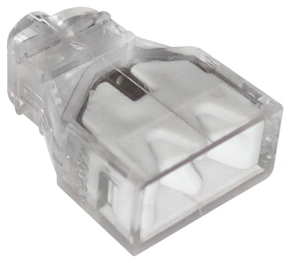 Quick Connector 2*0.5-2.5mm2 Transparent/white 10 Pcs